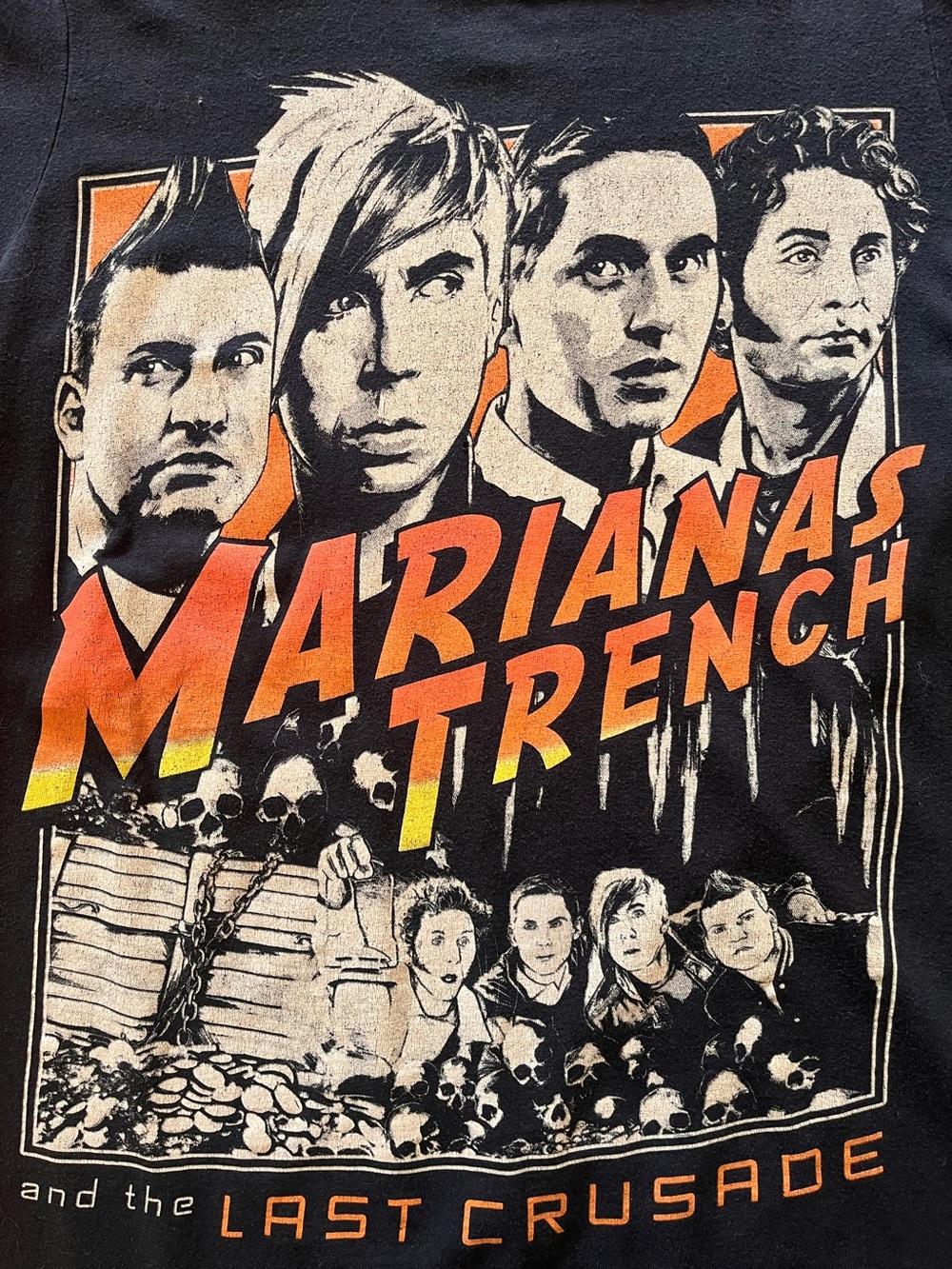 Marianas Trench and the Last Crusade Tour 2017 Graphic Band Tee in Black